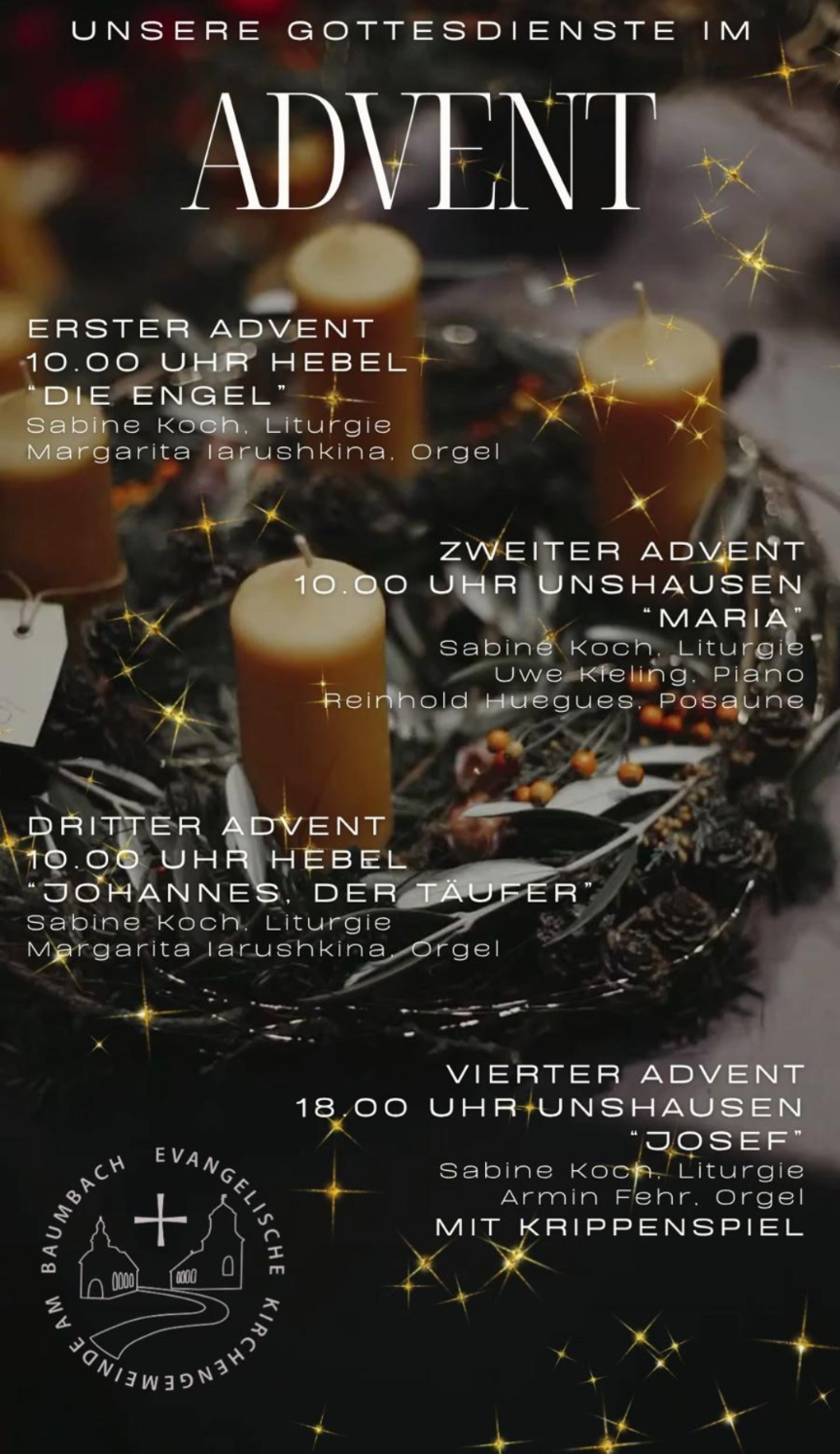 ev Kirche Gottesdienste Advent 2025